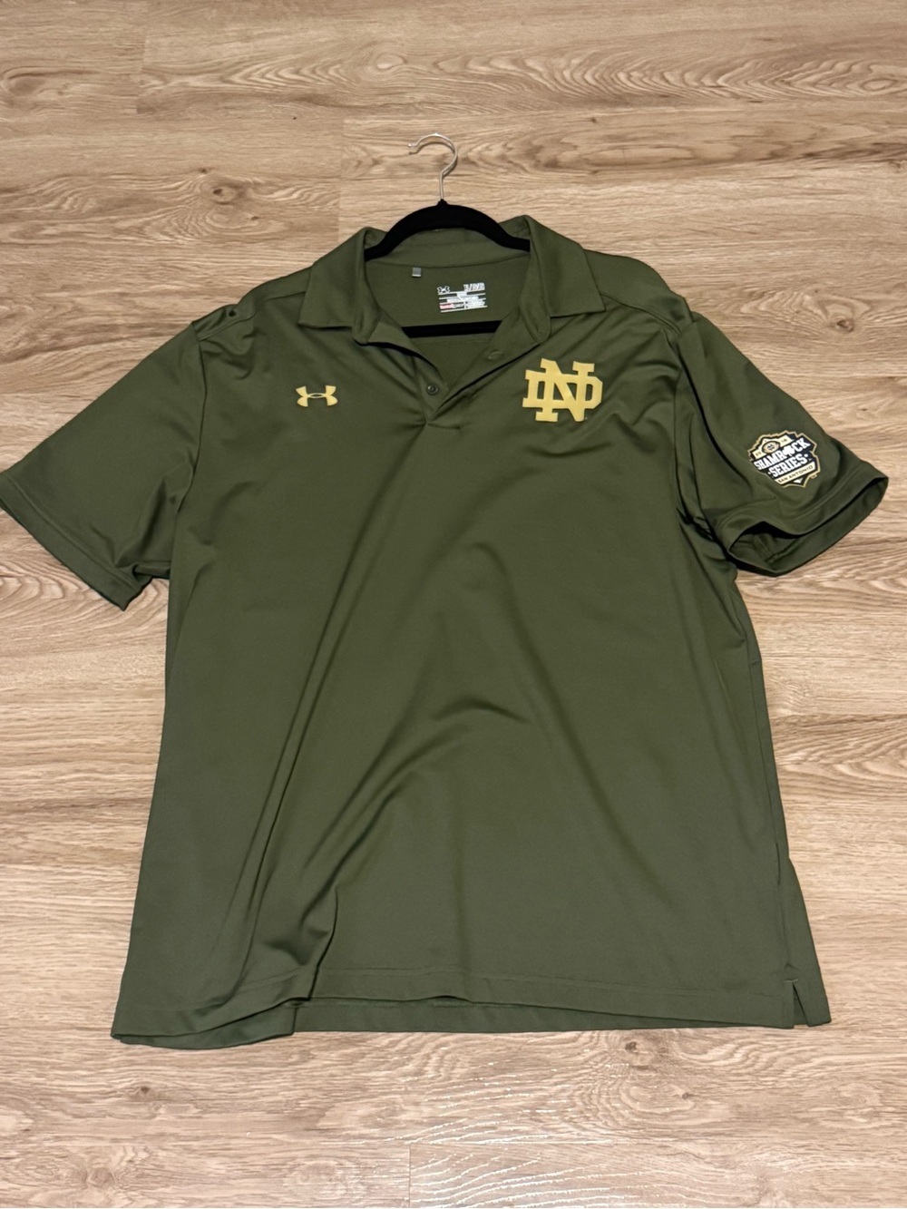Under Armour Notre Dame 2015 Shamrock Series Polo